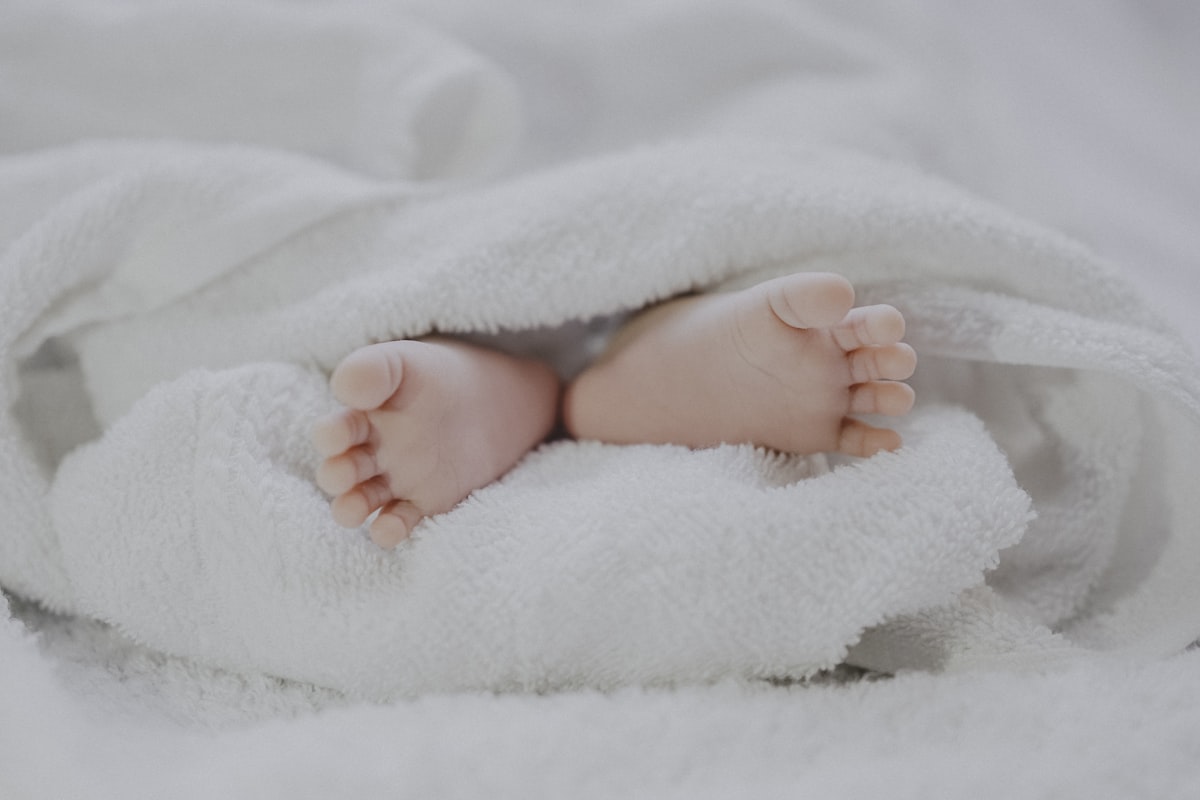 Newborn resting peacefully
