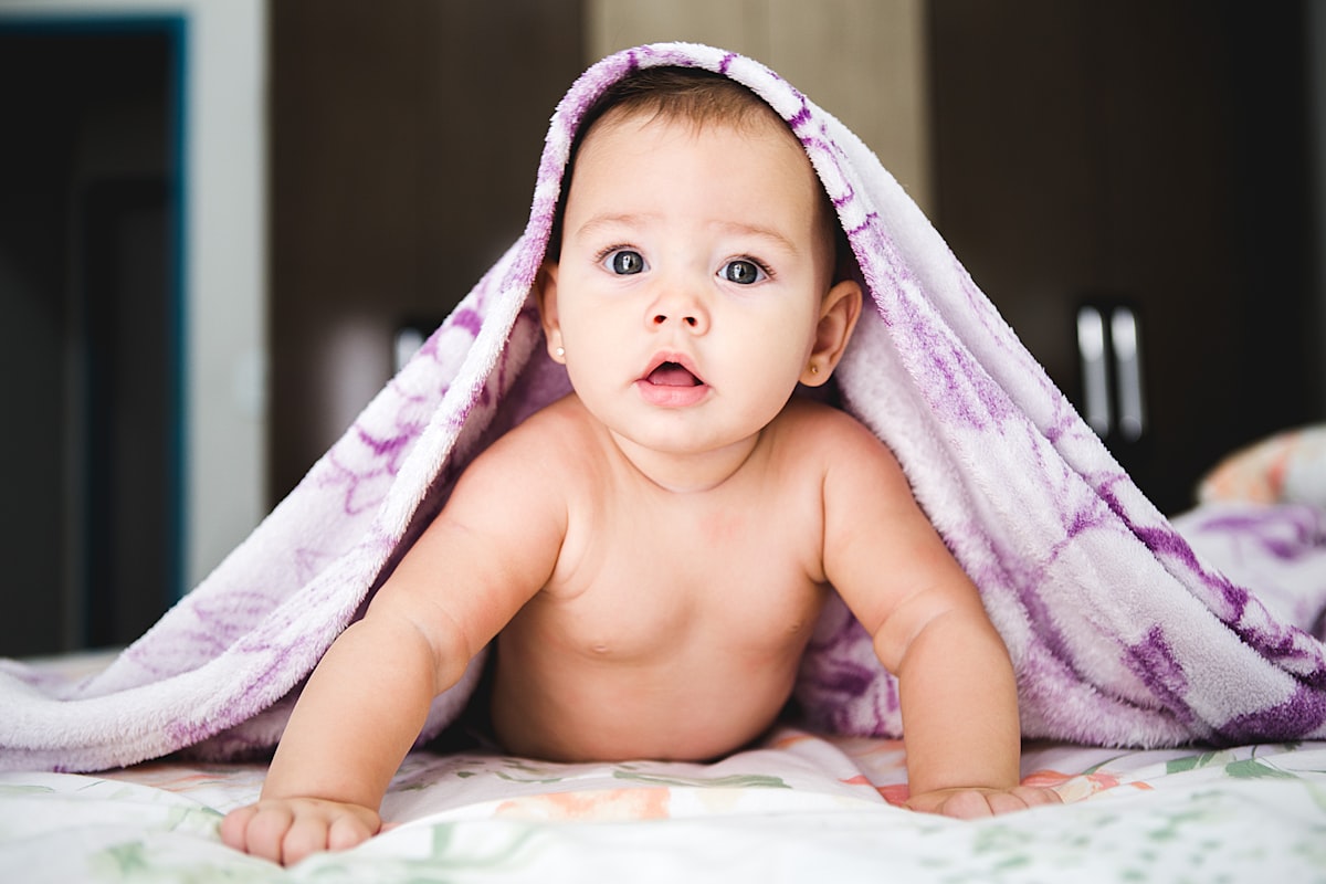 Baby during play