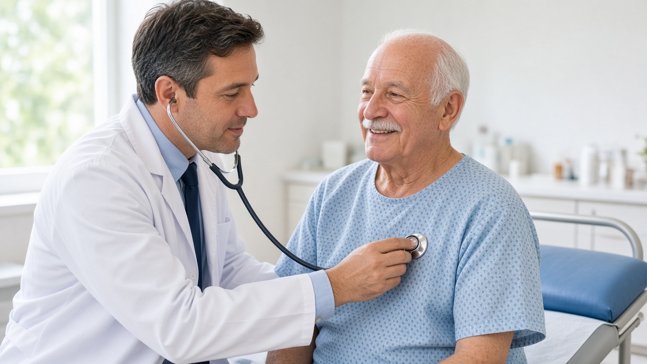 Doctor consulting an older patient